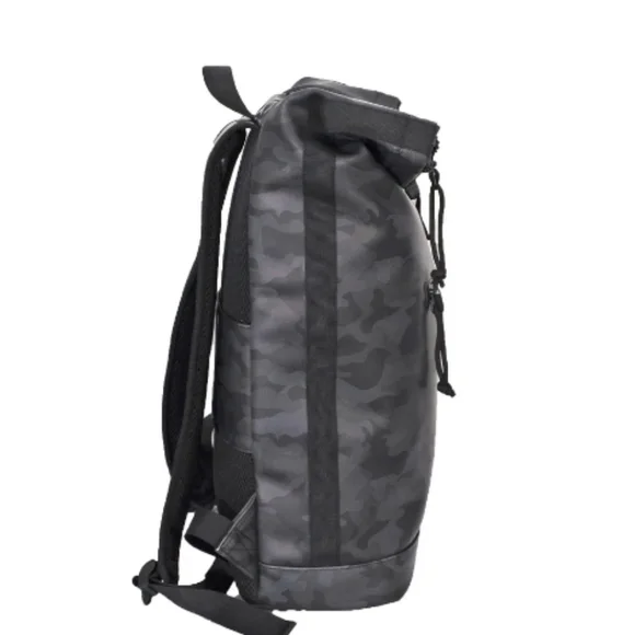 DUCHAMP Rubberized Camo Flapover Backpack - Picture 3 of 9